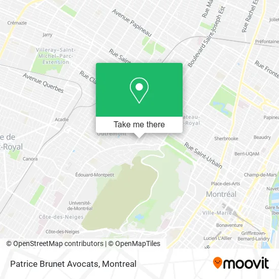 Patrice Brunet Avocats map