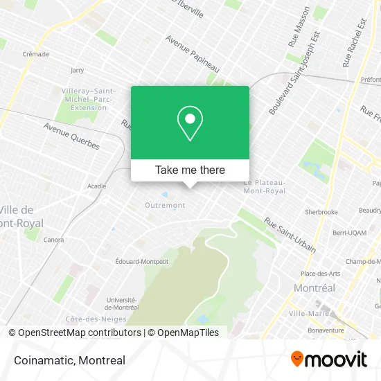 Coinamatic map