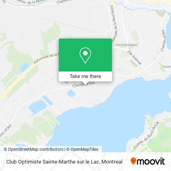 Club Optimiste Sainte-Marthe sur le Lac map