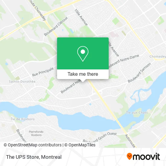 The UPS Store map
