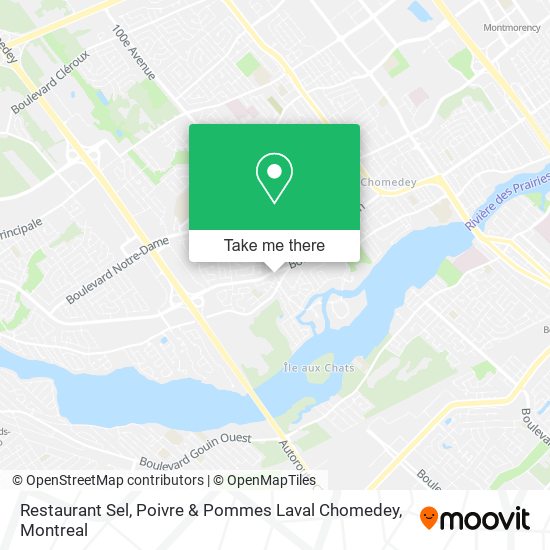 Restaurant Sel, Poivre & Pommes Laval Chomedey map