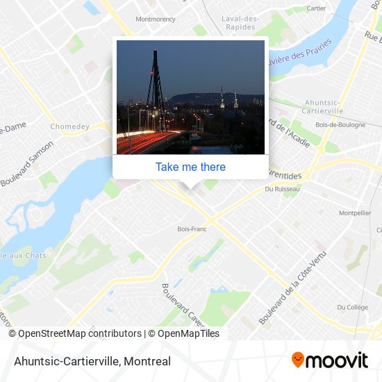 Ahuntsic-Cartierville map