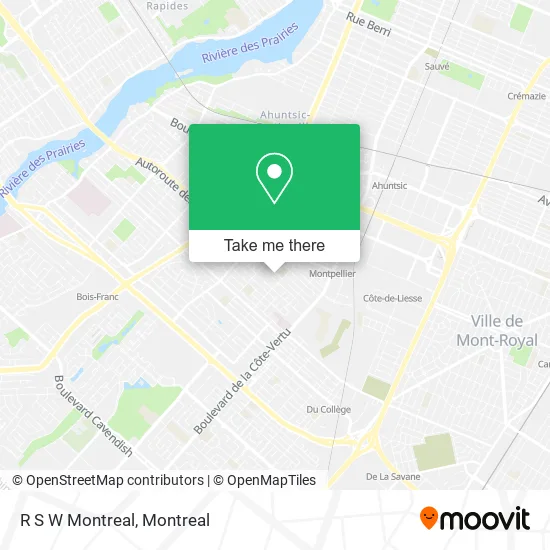 R S W Montreal map