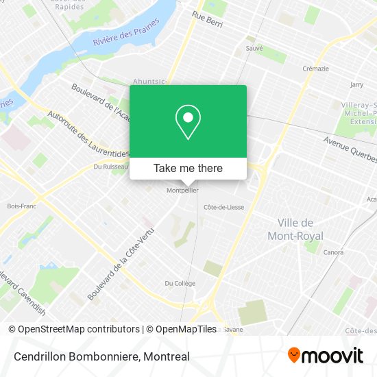 Cendrillon Bombonniere map