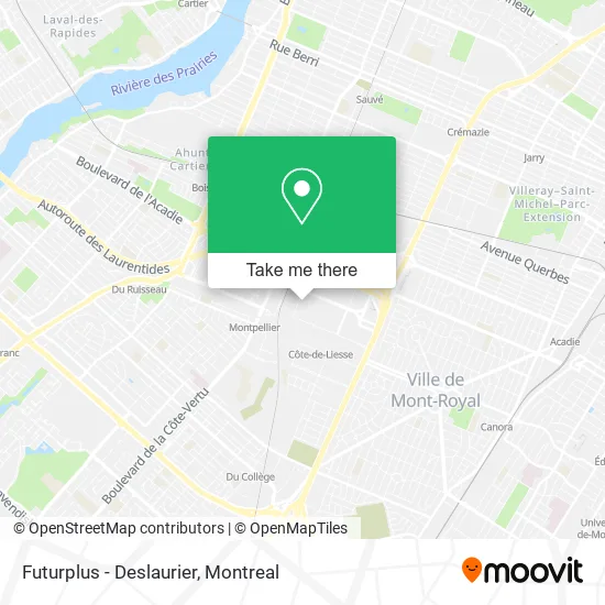 Futurplus - Deslaurier map