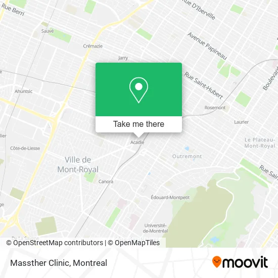 Massther Clinic map