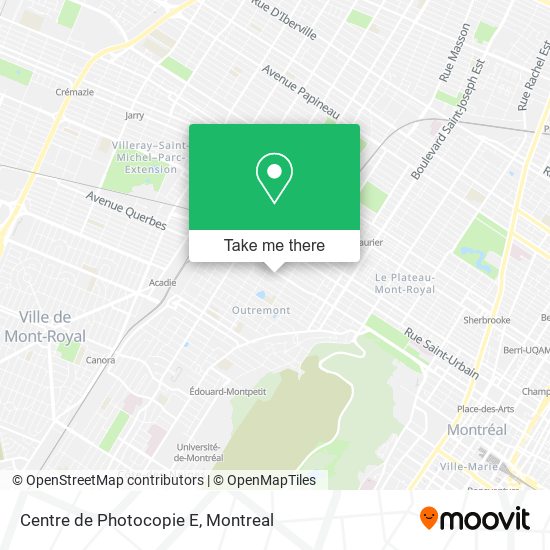 Centre de Photocopie E map