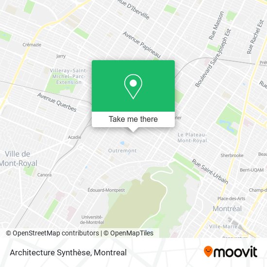 Architecture Synthèse map