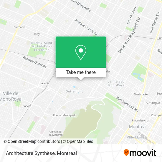 Architecture Synthèse map