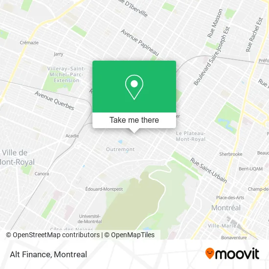 Alt Finance map