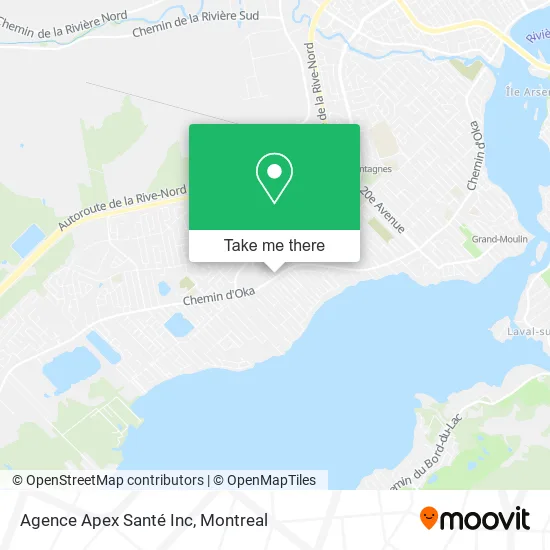 Agence Apex Santé Inc map