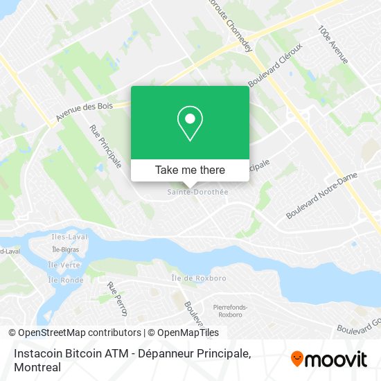 Instacoin Bitcoin ATM - Dépanneur Principale map