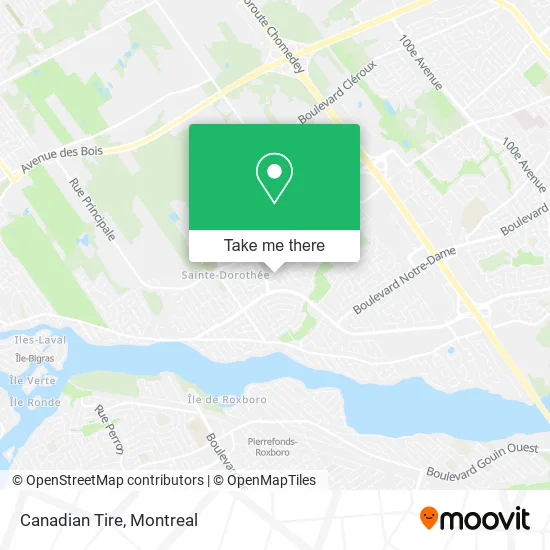Canadian Tire map