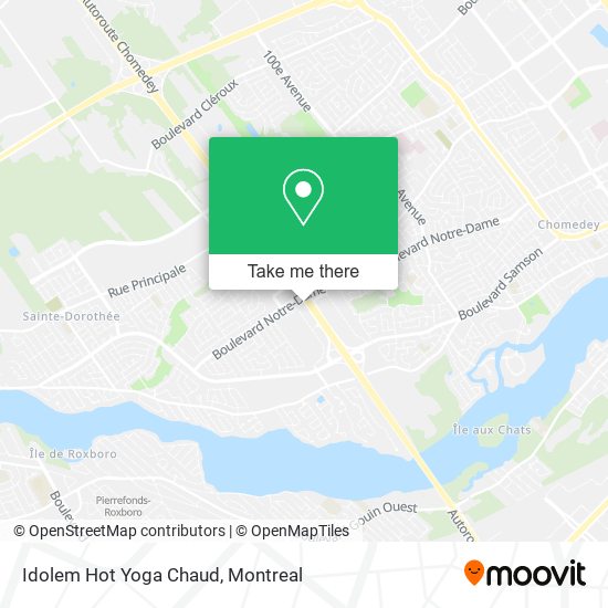 Idolem Hot Yoga Chaud map