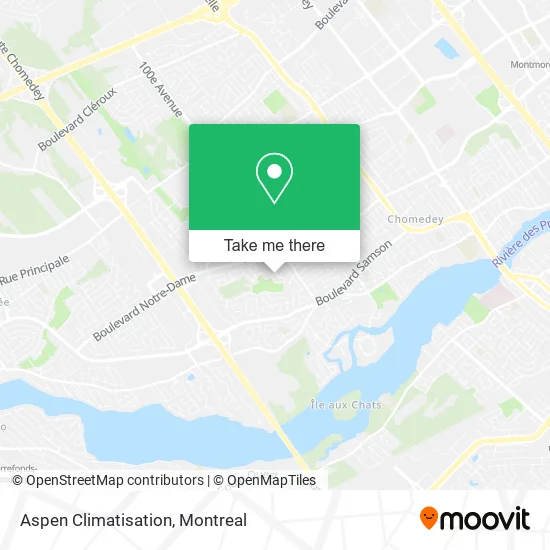 Aspen Climatisation map