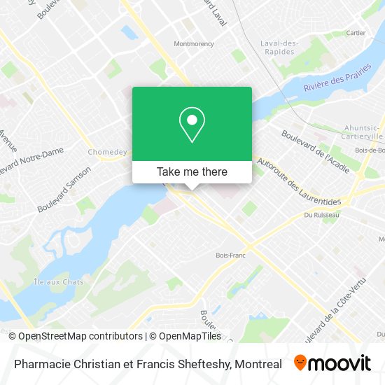 Pharmacie Christian et Francis Shefteshy map