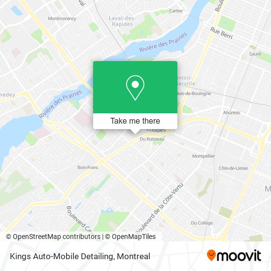 Kings Auto-Mobile Detailing map