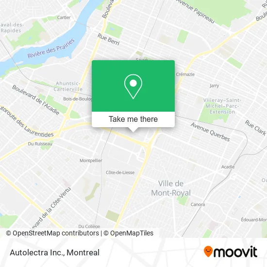 Autolectra Inc. map