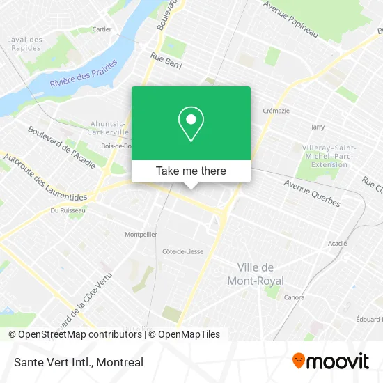 Sante Vert Intl. map