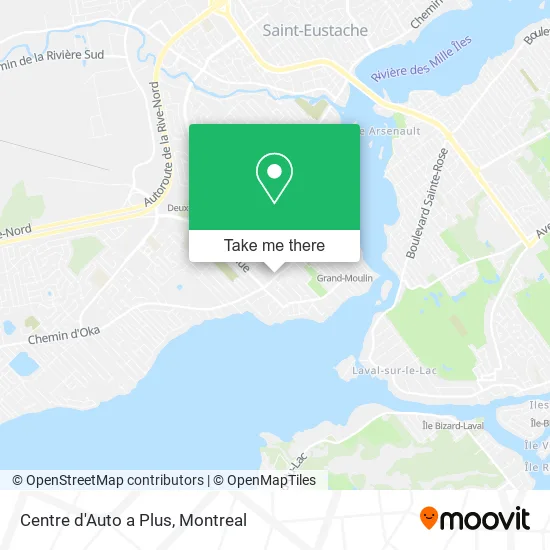 Centre d'Auto a Plus map