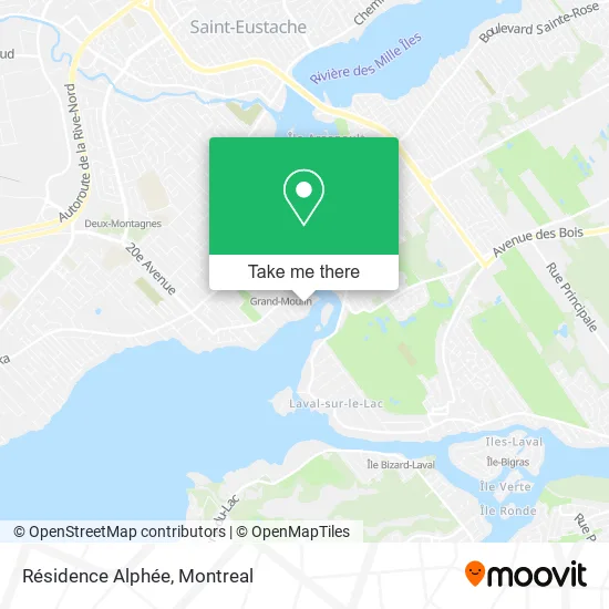 Résidence Alphée map