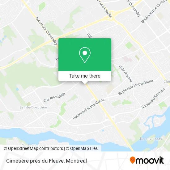 Cimetière près du Fleuve map