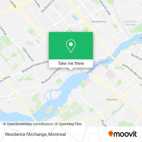 Résidence l'Archange map