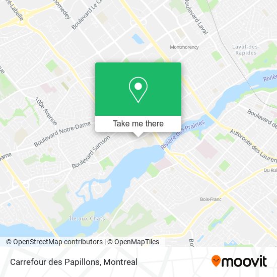 Carrefour des Papillons map