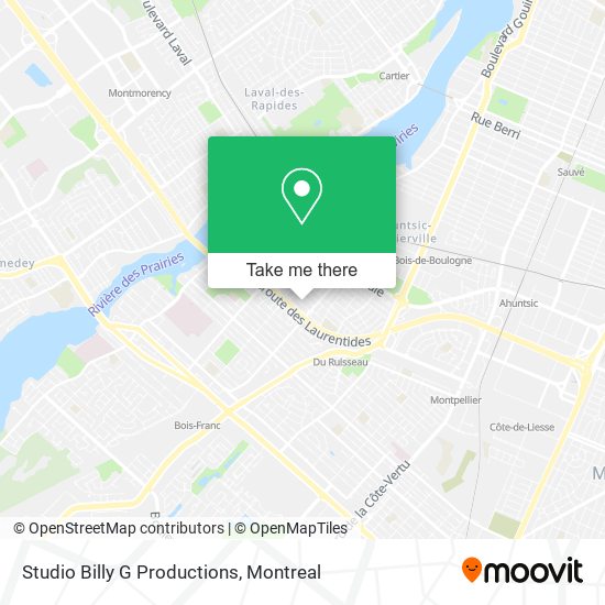 Studio Billy G Productions map