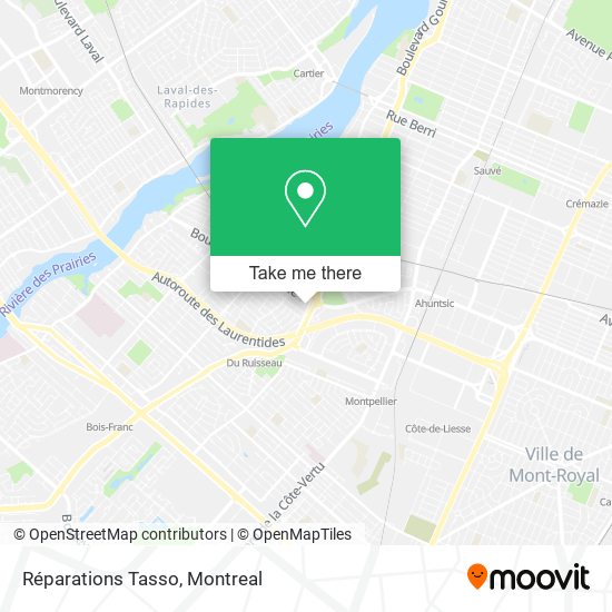 Réparations Tasso map