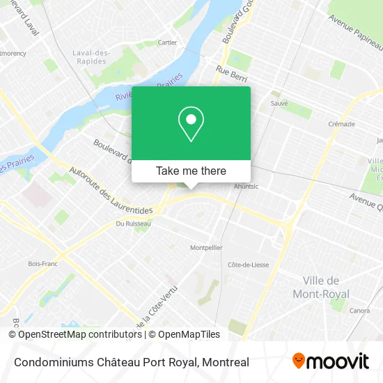 Condominiums Château Port Royal map