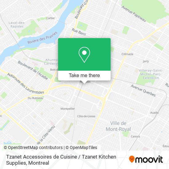 Tzanet Accessoires de Cuisine / Tzanet Kitchen Supplies map