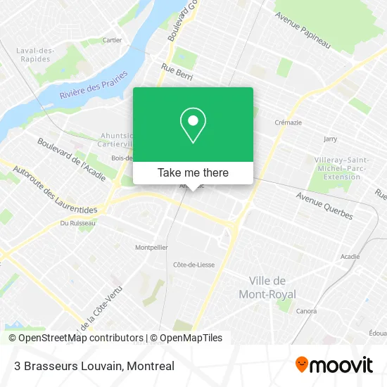 3 Brasseurs Louvain map