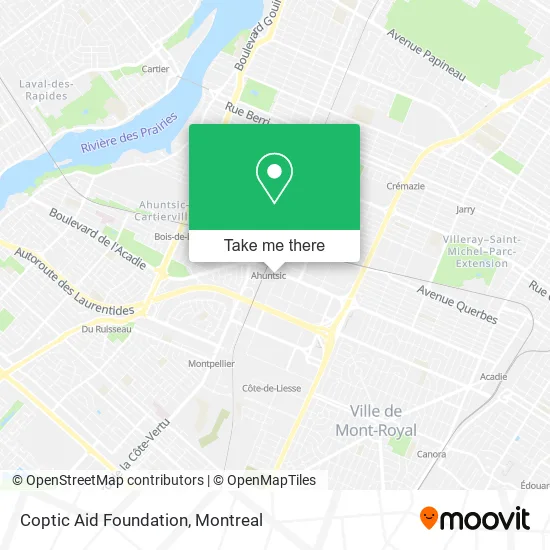 Coptic Aid Foundation map