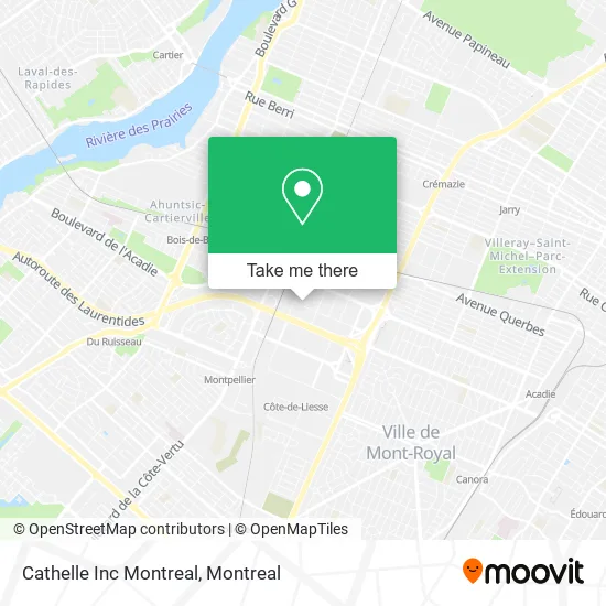 Cathelle Inc Montreal map