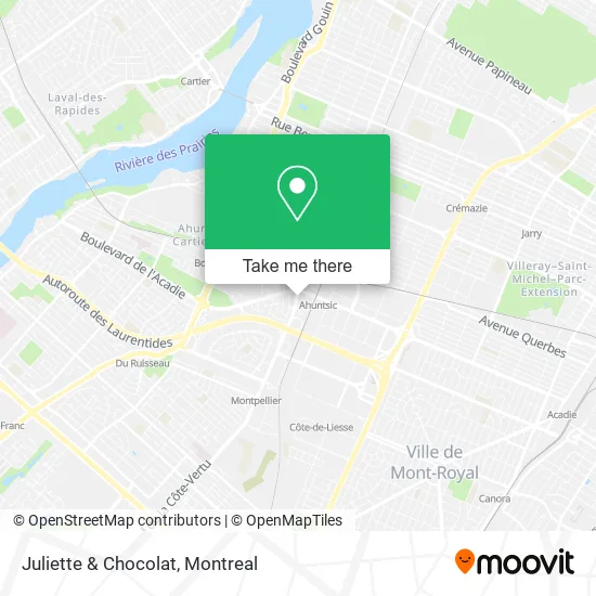 Juliette & Chocolat map