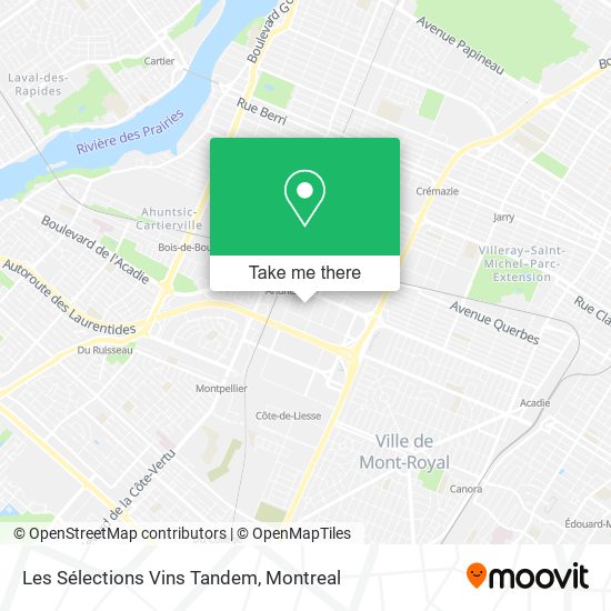 Les Sélections Vins Tandem map