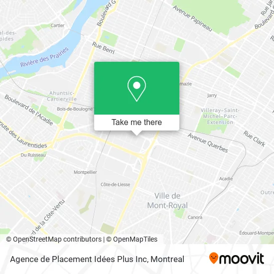 Agence de Placement Idées Plus Inc map