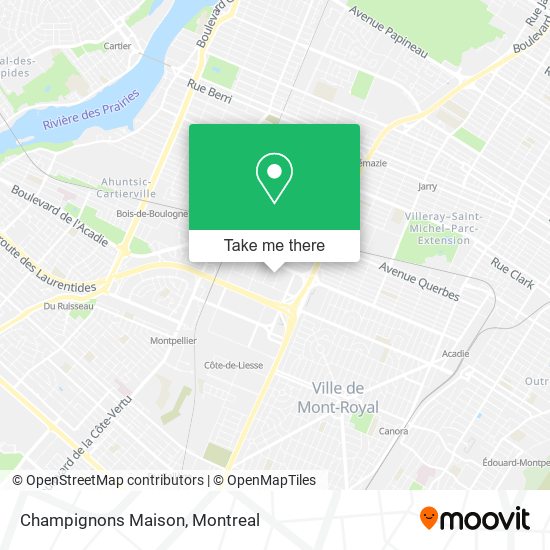 Champignons Maison map