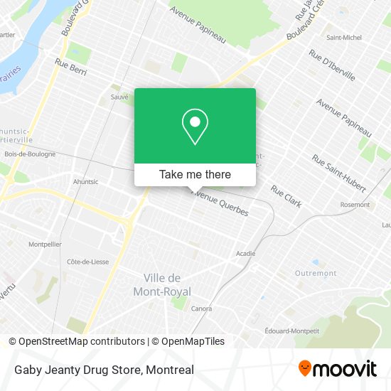 Gaby Jeanty Drug Store map