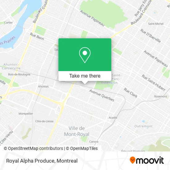 Royal Alpha Produce map