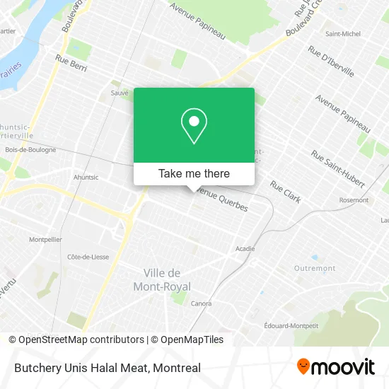 Butchery Unis Halal Meat map