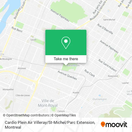 Cardio Plein Air Villeray / St-Michel / Parc Extension map