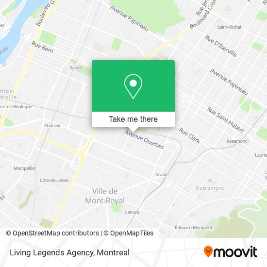 Living Legends Agency map