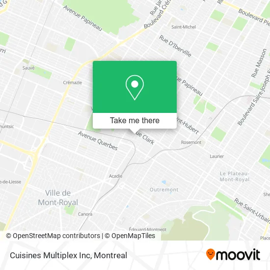 Cuisines Multiplex Inc map