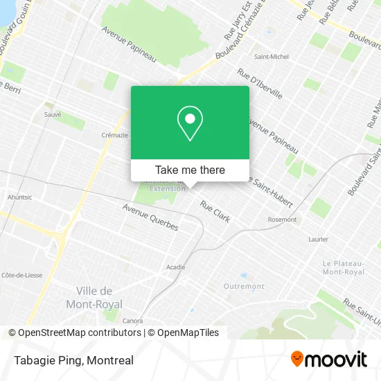 Tabagie Ping map