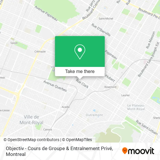 Objectiv - Cours de Groupe & Entraînement Privé map