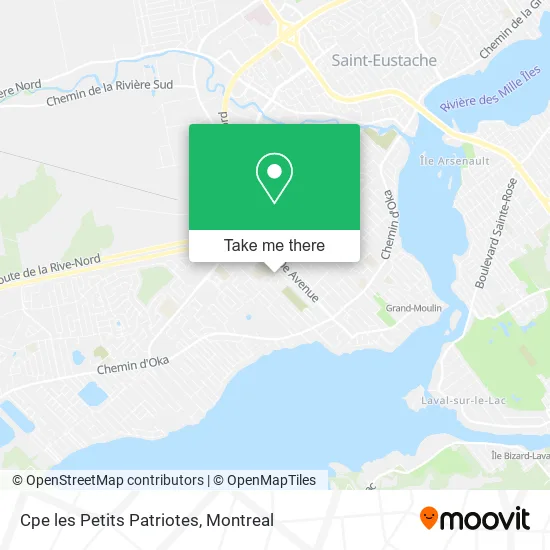 Cpe les Petits Patriotes map