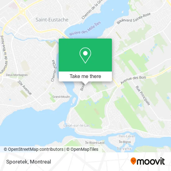 Sporetek map