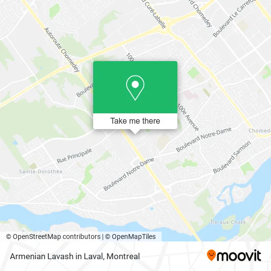 Armenian Lavash in Laval map